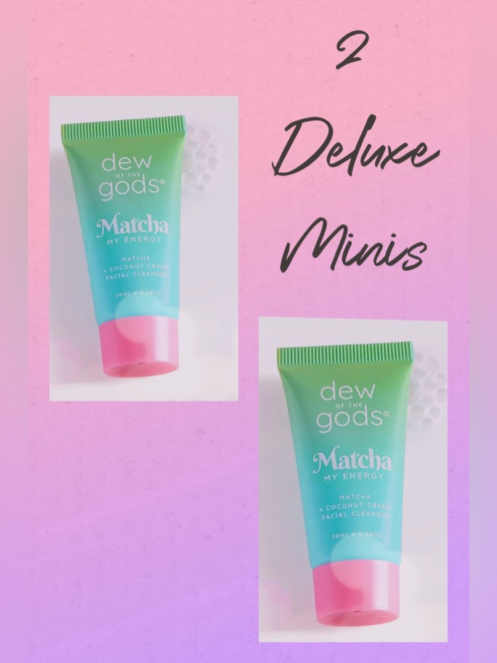 Dew of the Gods Matcha My Energy Facial Cleanser - Green/Pink